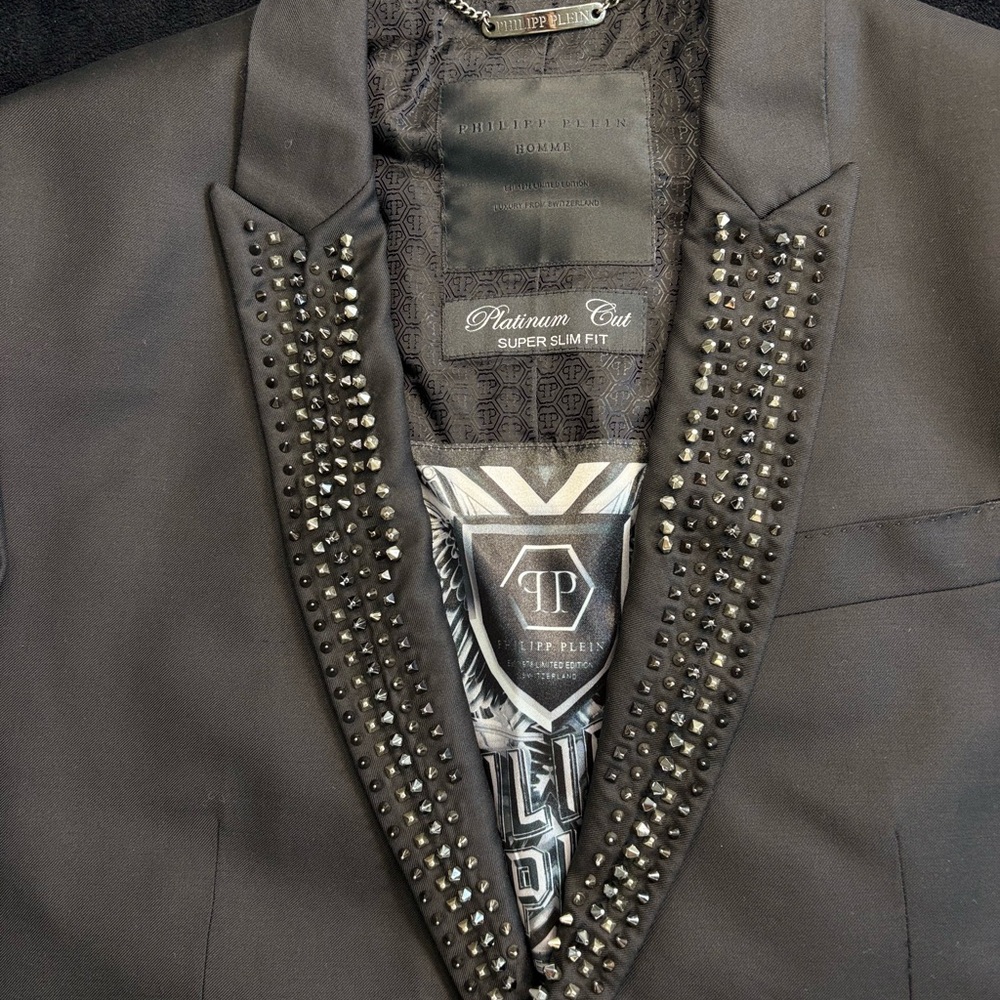 Philipp Plein Black Studded Blazer - Picture 5 of 15